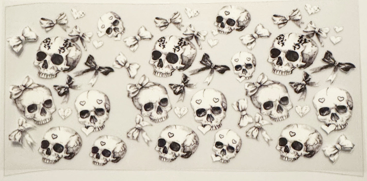 Skulls and Bows - UVDTF 16oz Wrap
