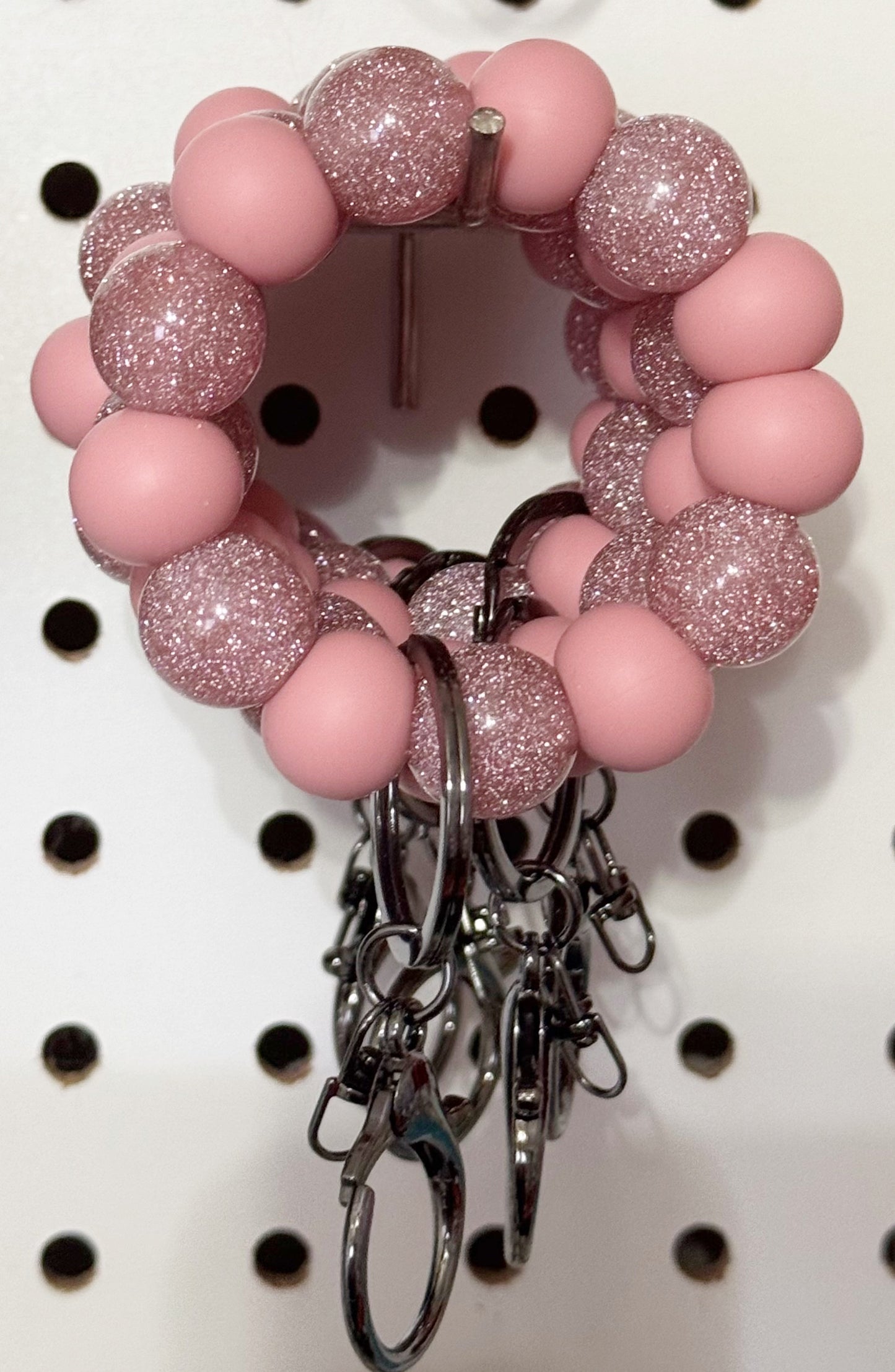 Pink Glitter Mini Keyring