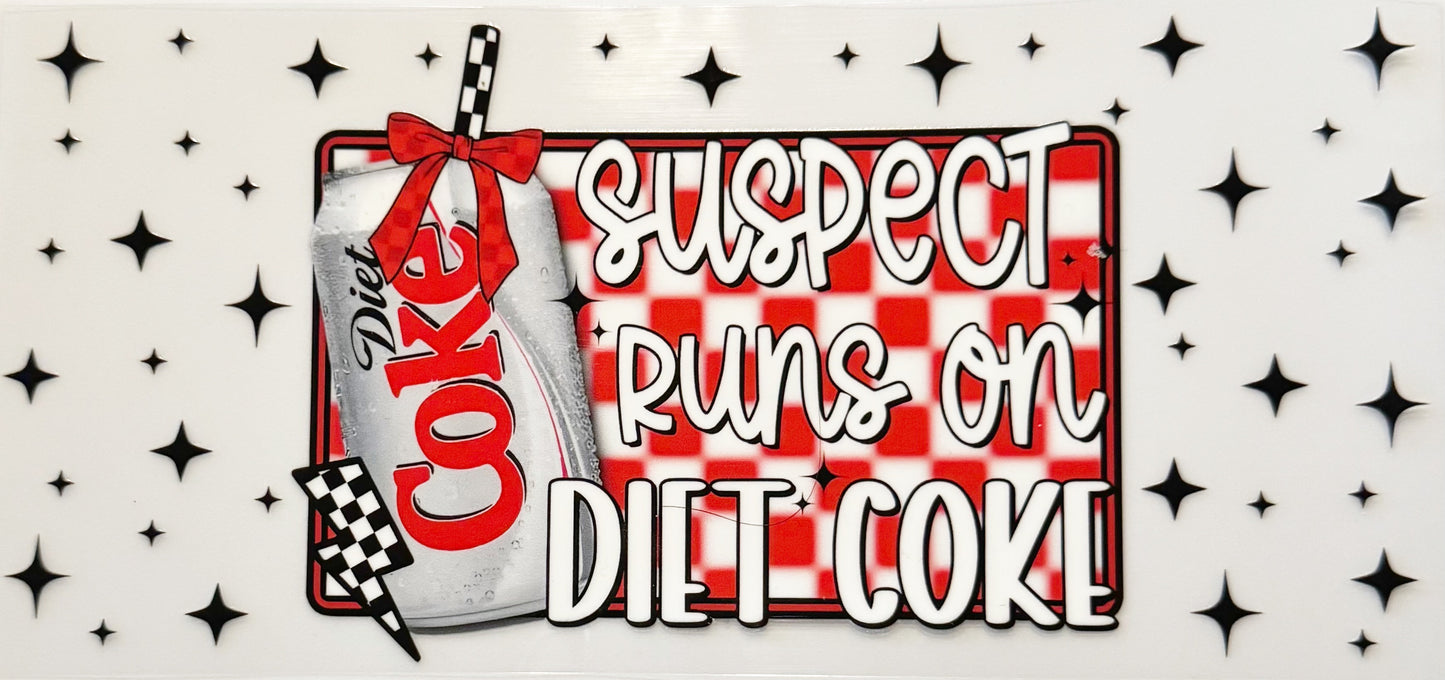 Suspect Runs On Diet Coke