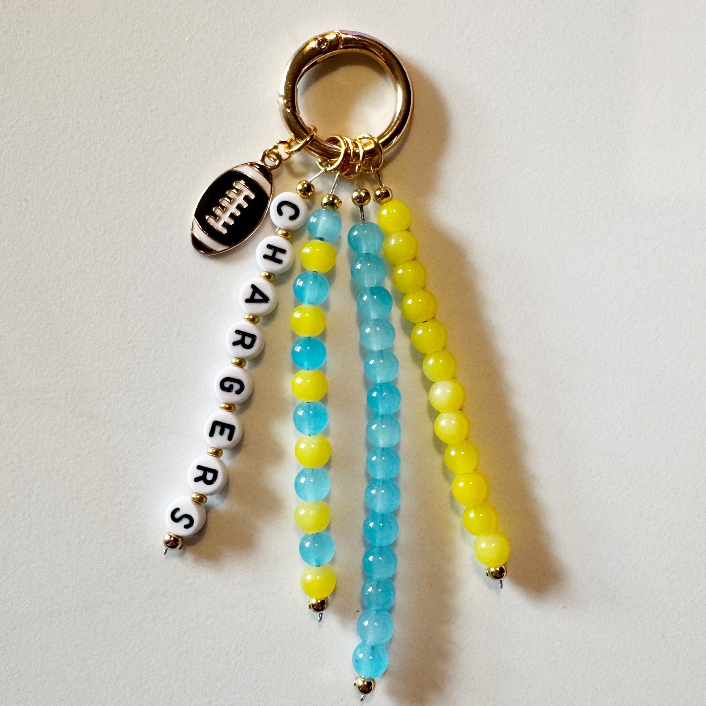 Chargers Bag Charm