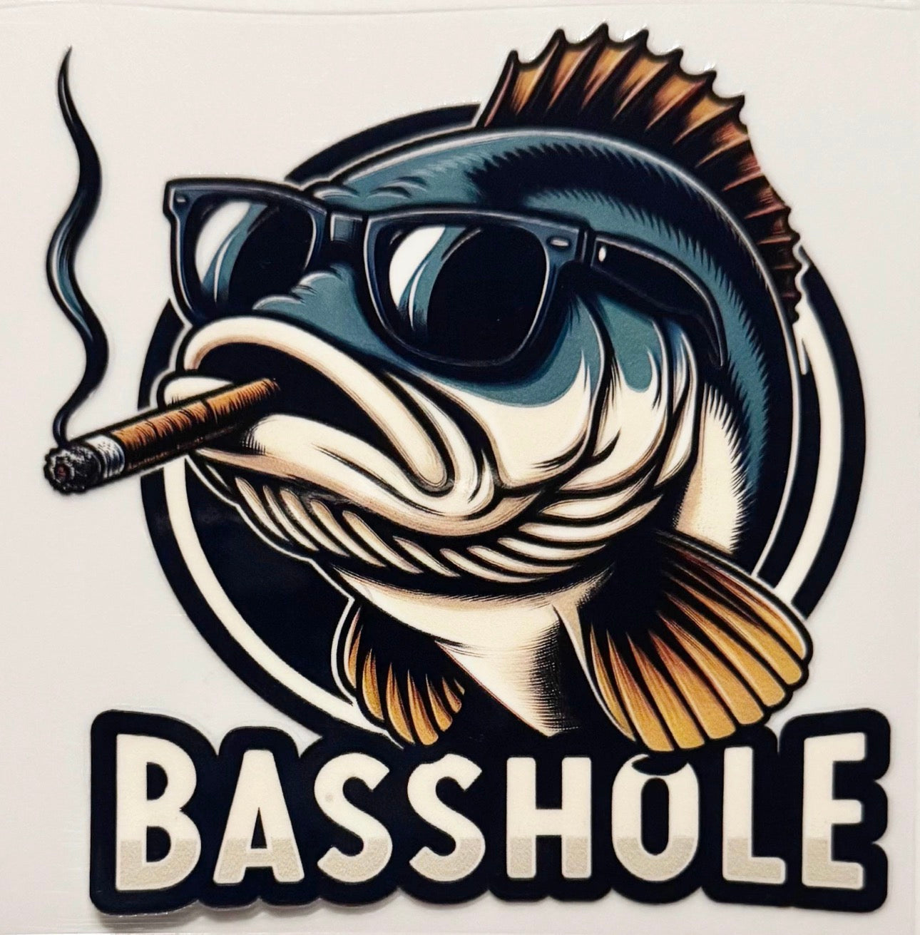 Basshole - UVDTF Decal