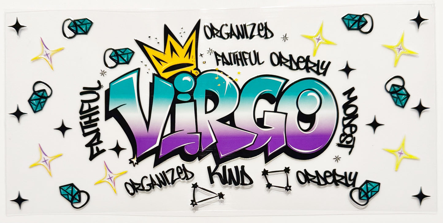 Graffiti Virgo - UVDTF 16oz Wrap