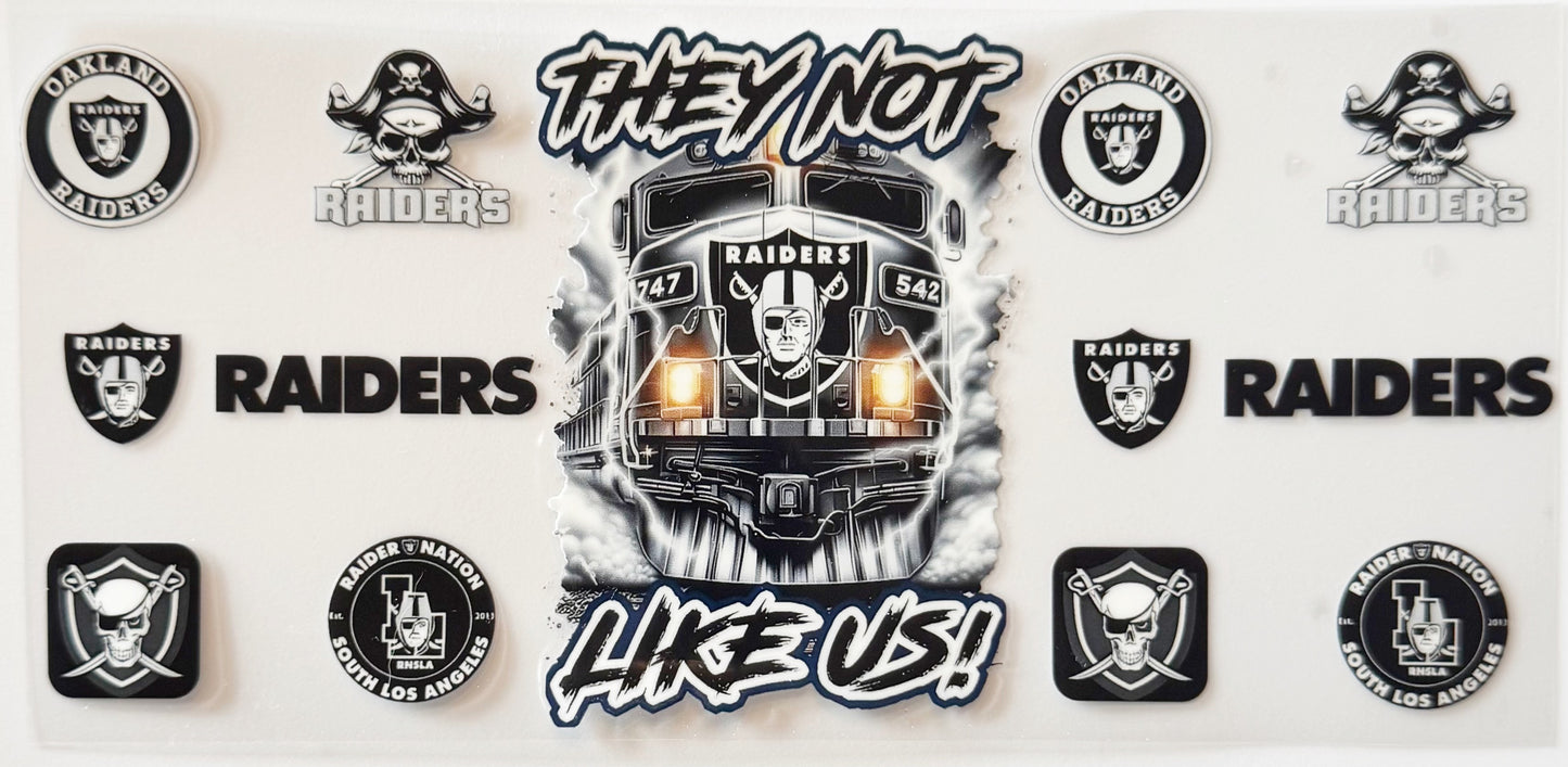 Las Vegas Raiders - They Not Like Us - UVDTF 16oz Wrap