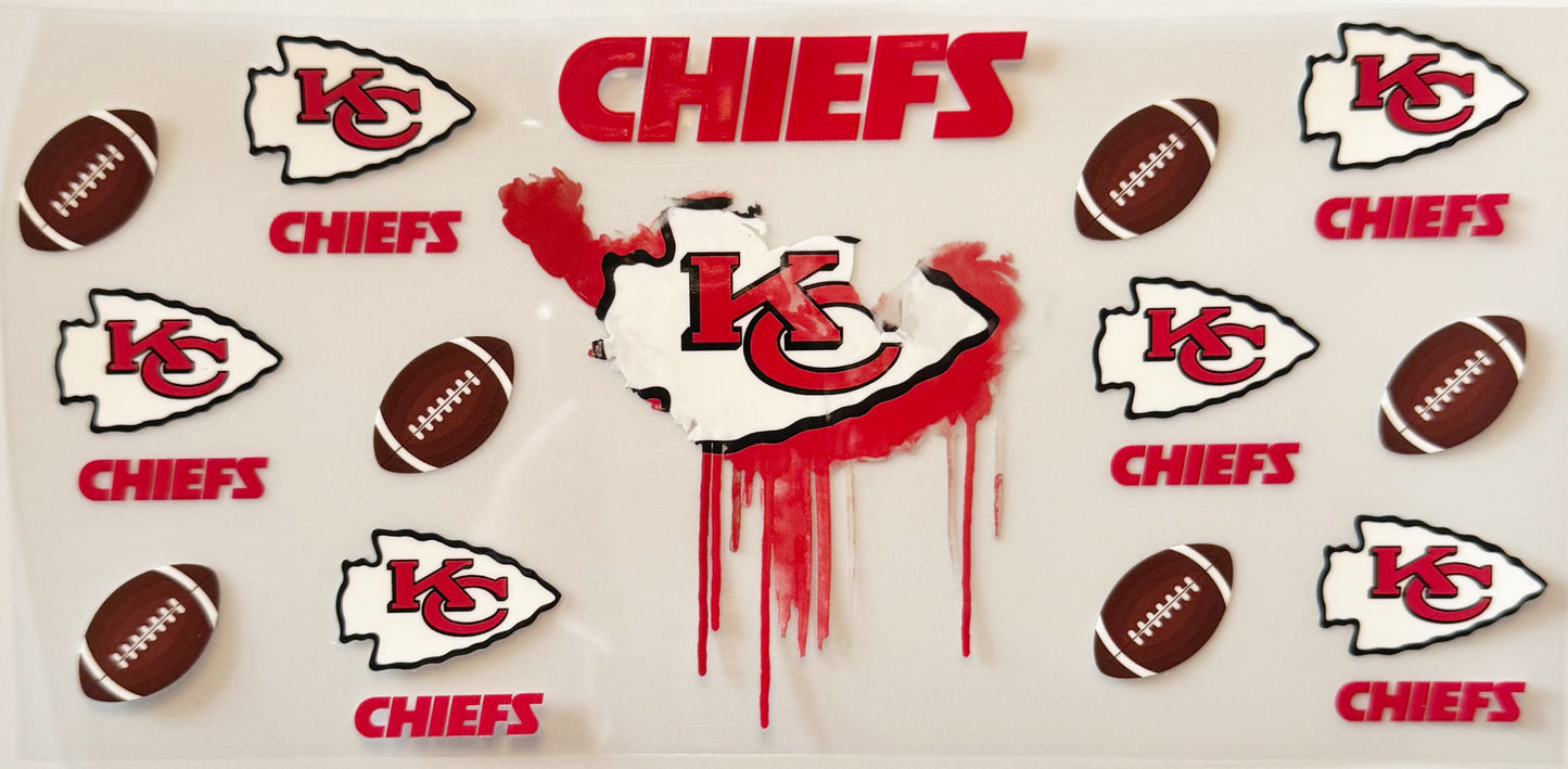 Kansas City Chiefs - Drip - UVDTF 16oz Wrap