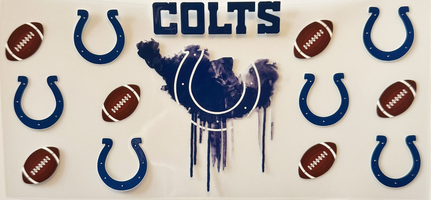 Indianapolis Colts - Drip - UVDTF 16oz Wrap