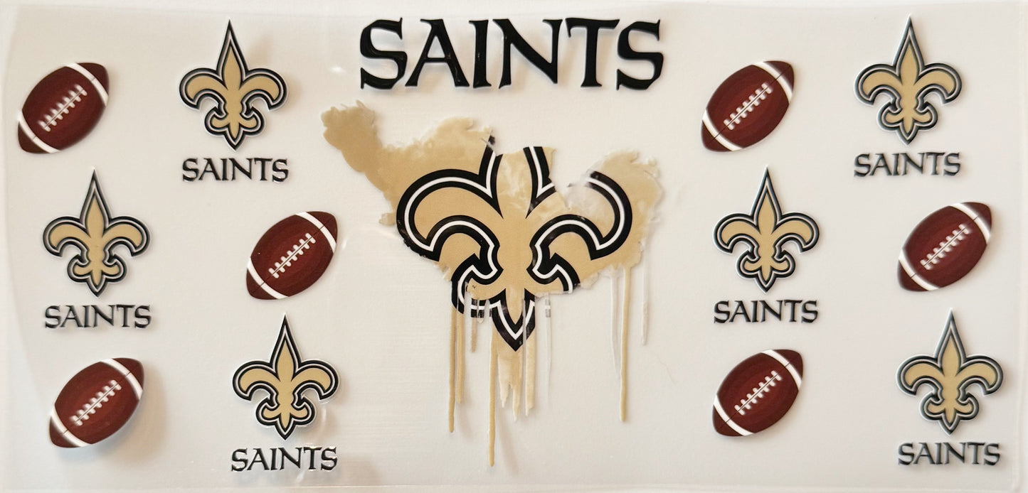New Orleans Saints - Drip - UVDTF 16oz Wrap