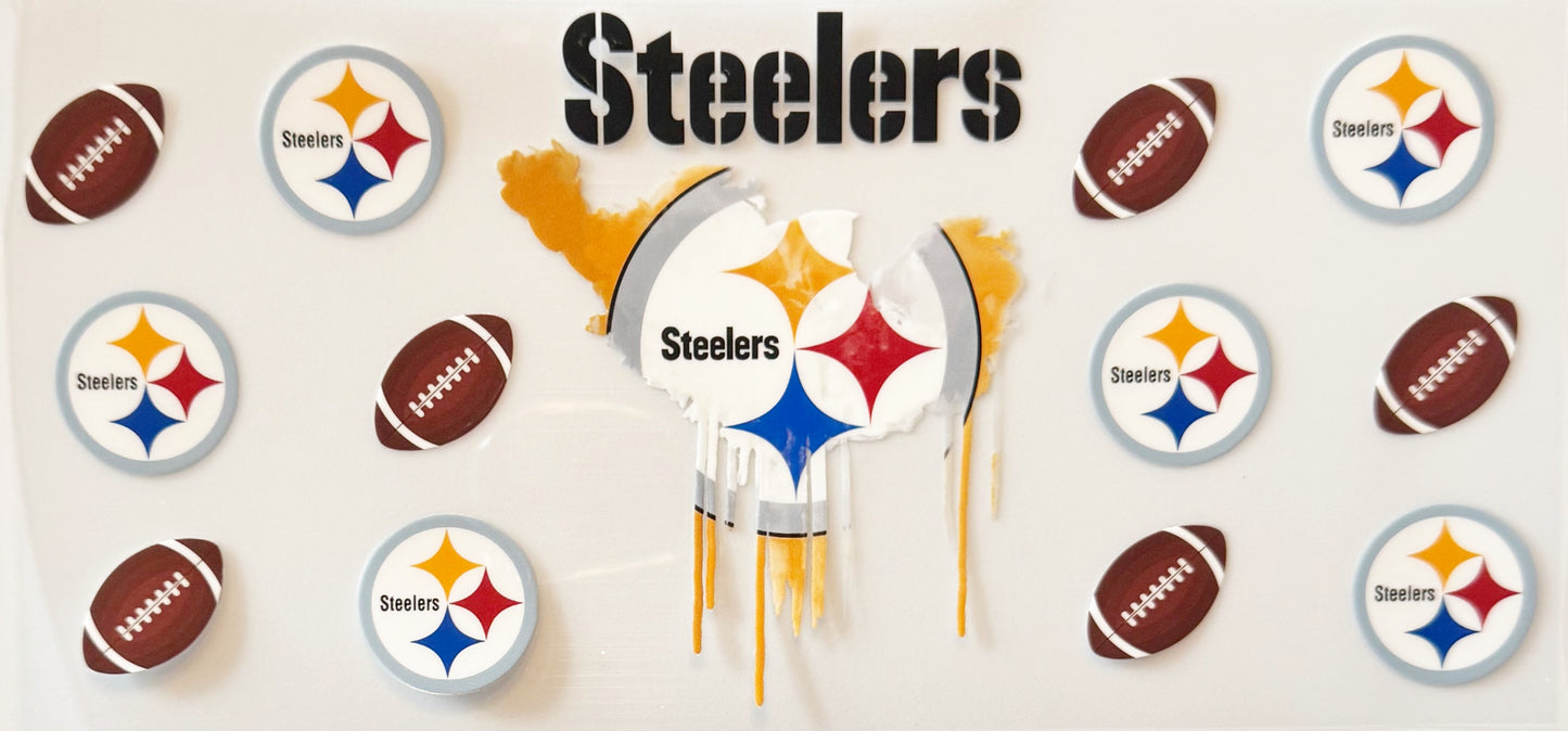 Pittsburgh Steelers - Drip - UVDTF 16oz Wrap