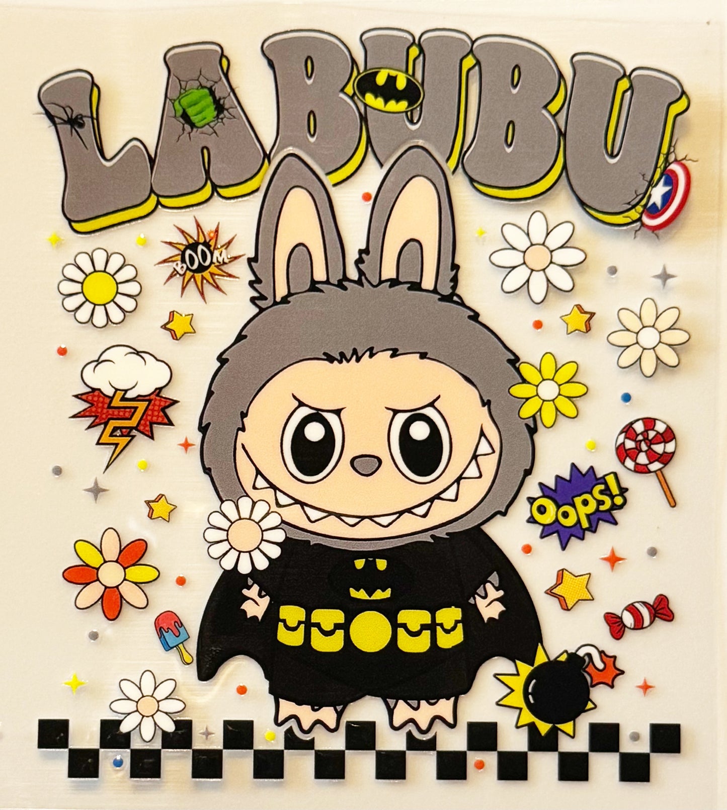 Batman Labubu - UVDTF Decal - 16oz