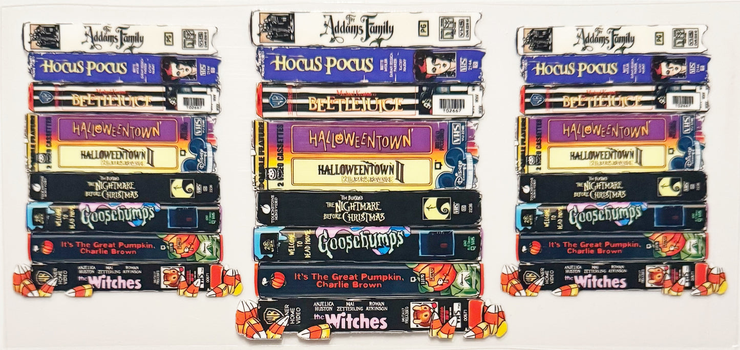VHS Halloween Classics - UVDTF 16oz Wrap