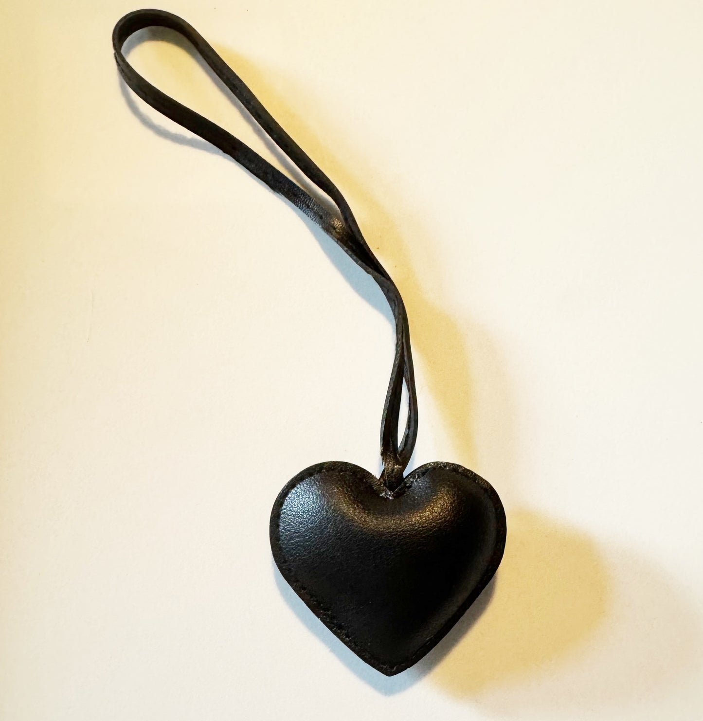 Black Heart Bag Charm