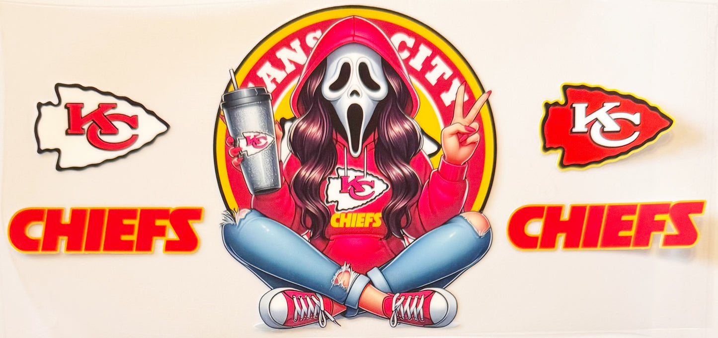 Spooky Kansas City Chiefs - UVDTF 16oz Wrap
