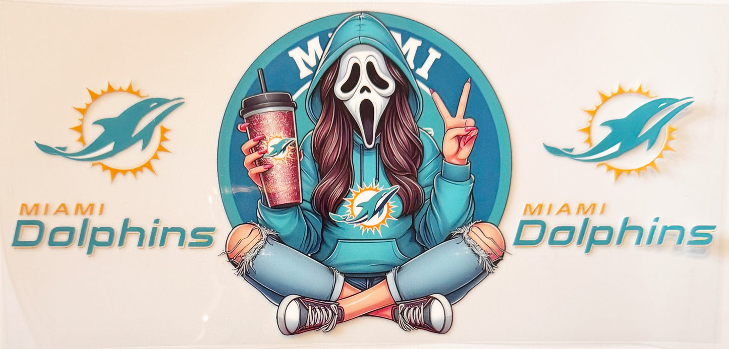 Spooky Miami Dolphins - UVDTF 16oz Wrap