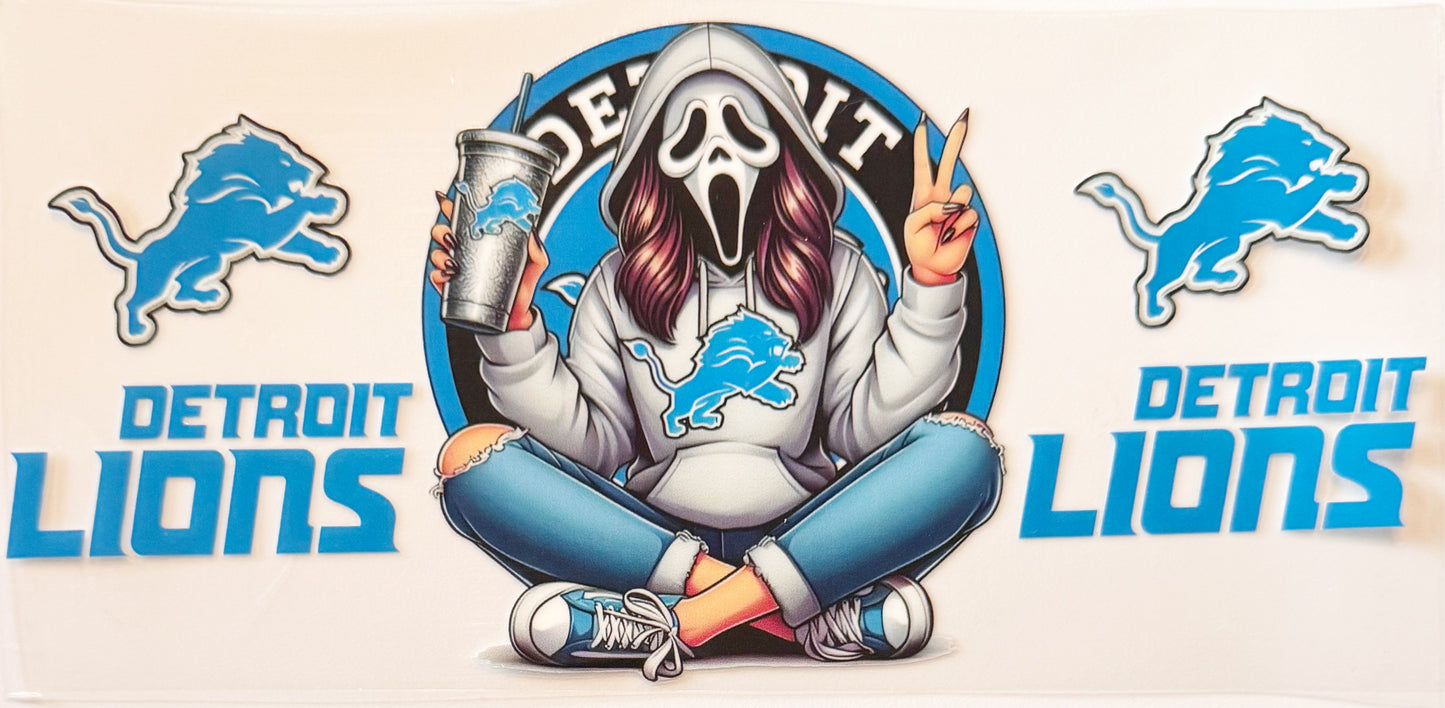 Spooky Detroit Lions - UVDTF 16oz Wrap