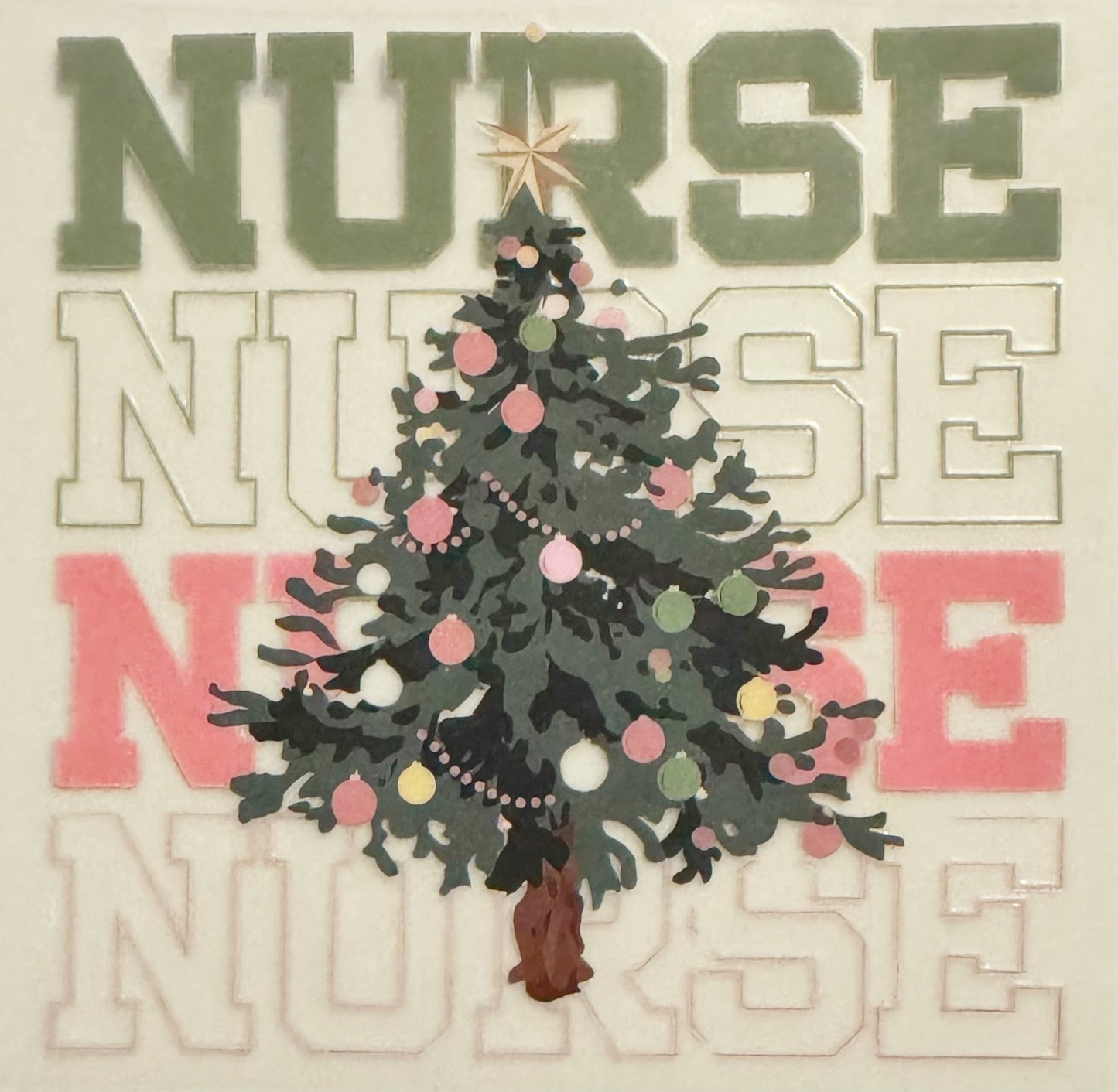 Christmas Nurse - UVDTF Decal