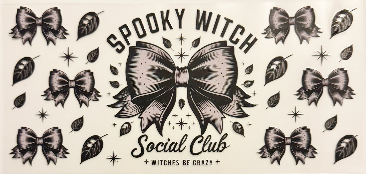 Spooky Witch Social Club - UVDTF 16oz Wrap
