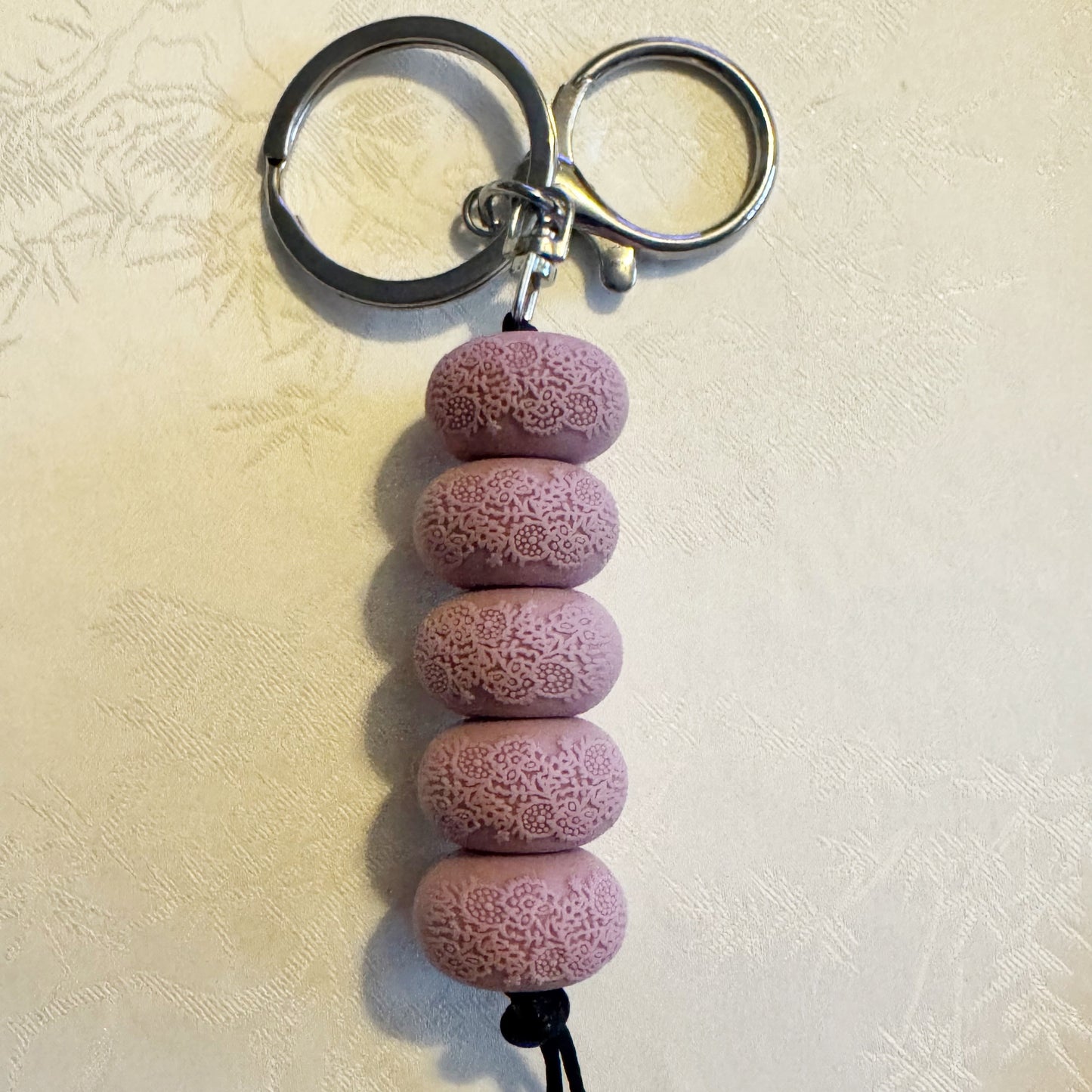 Lavender Lace Keychain