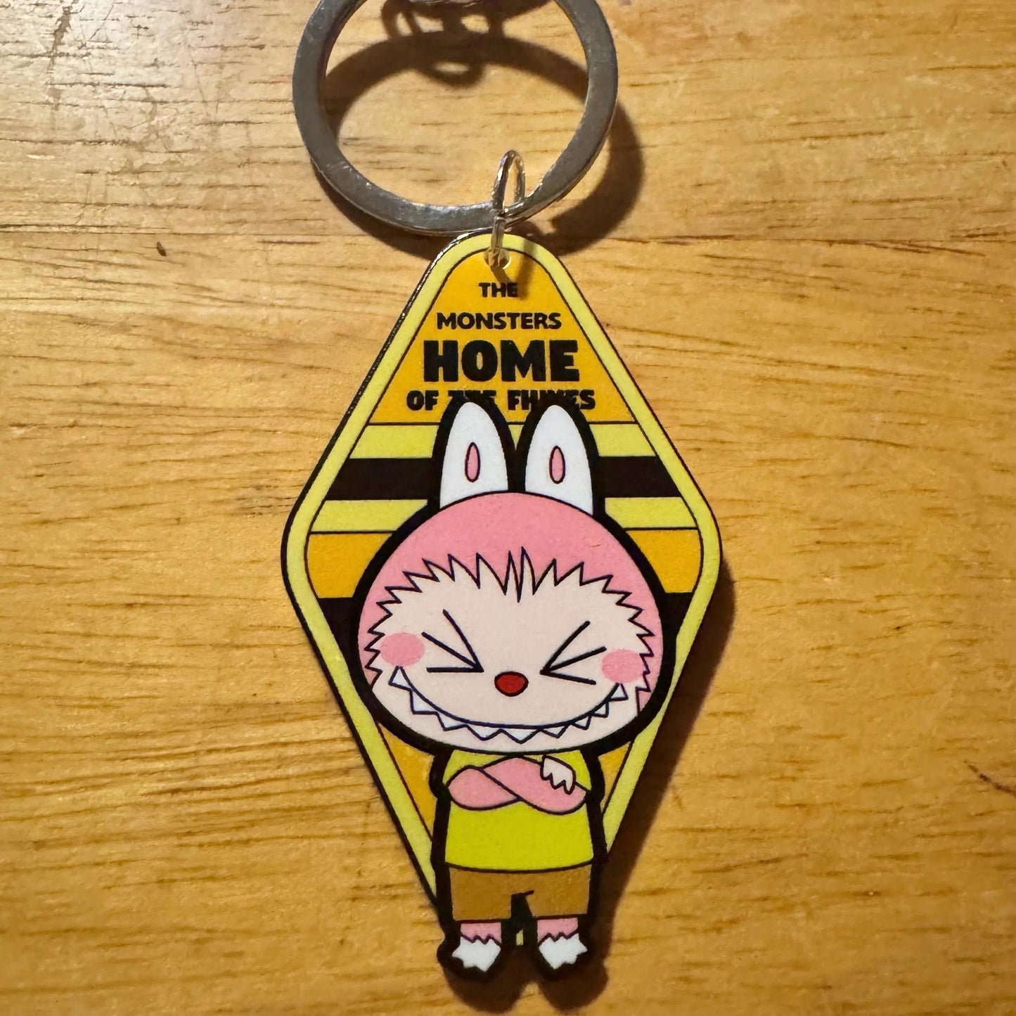 Labubu Acrylic Motel Keychains