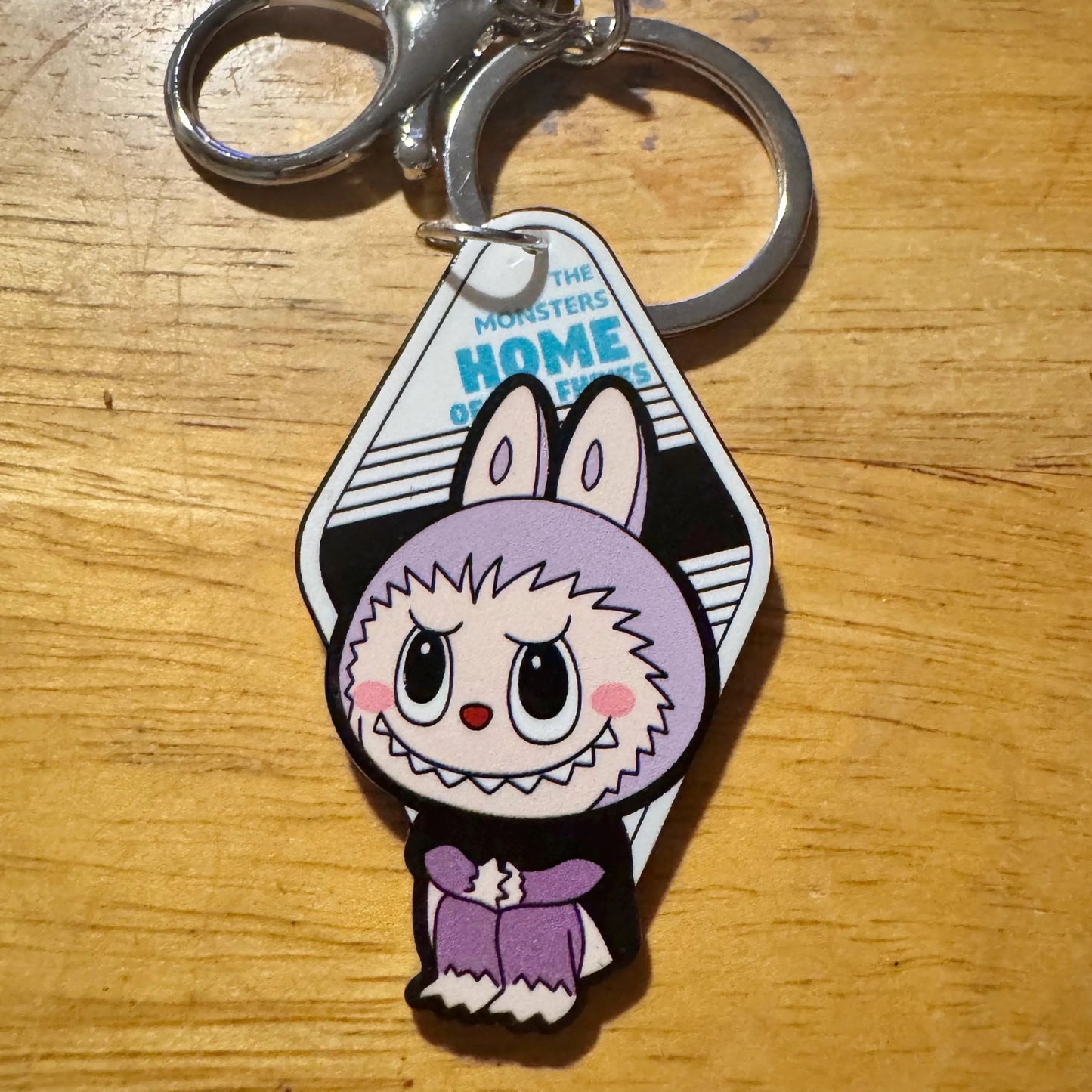 Labubu Acrylic Motel Keychains