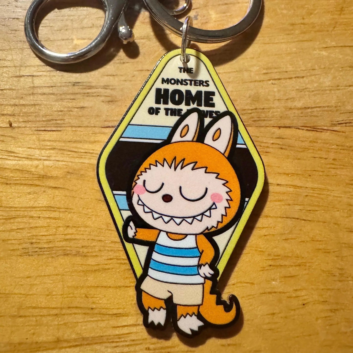 Labubu Acrylic Motel Keychains