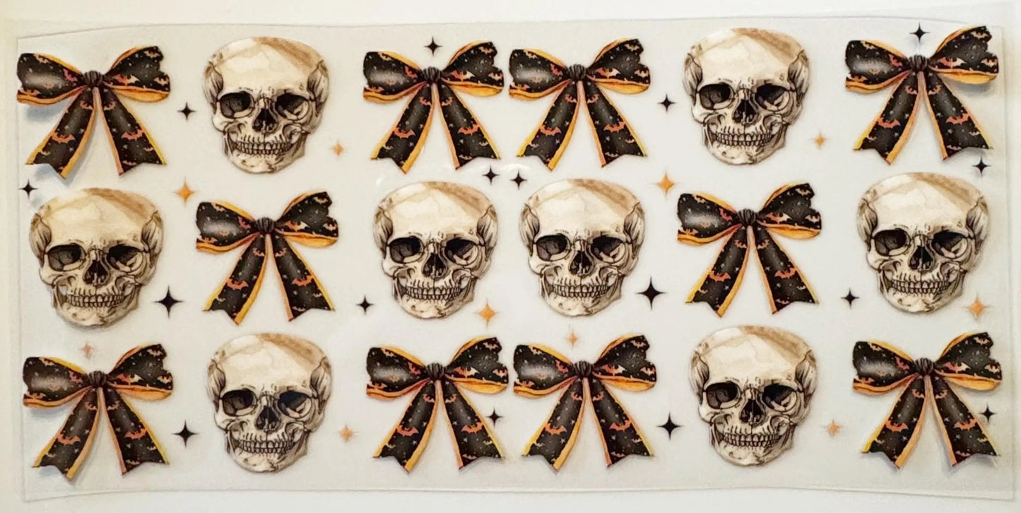 Black and Orange Bows - UVDTF 16oz Wrap