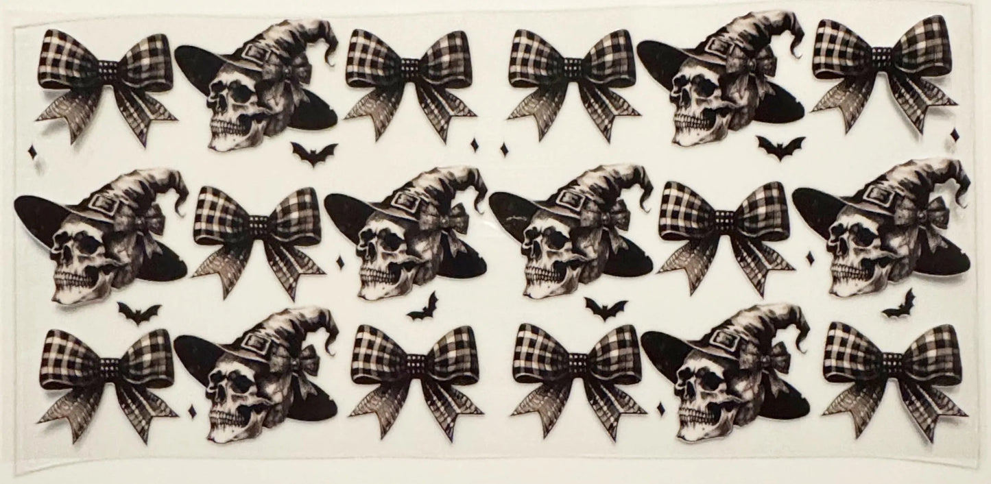 Witchy Skulls and Bows - UVDTF 16oz Wrap