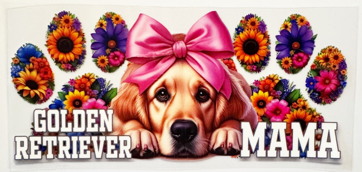 Golden Retriever Mama - UVDTF 16oz Wrap