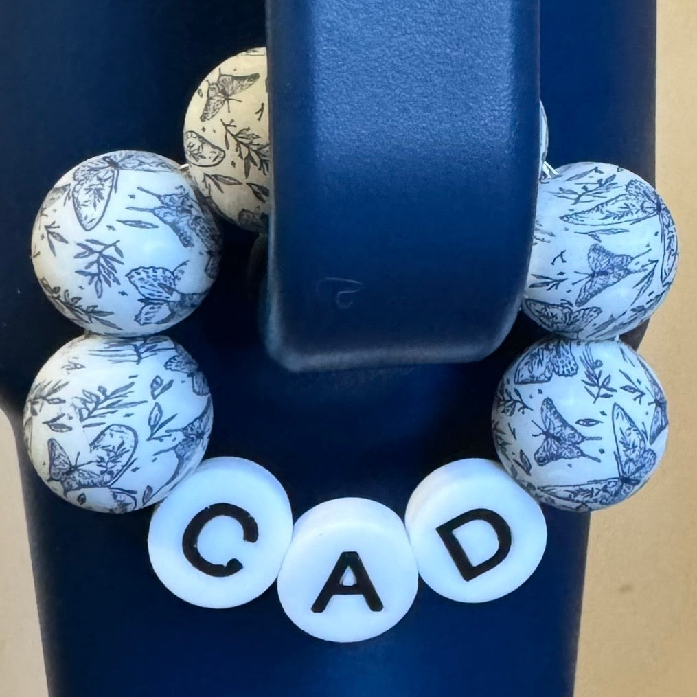 Butterfly Garden Personalized Cup Charm