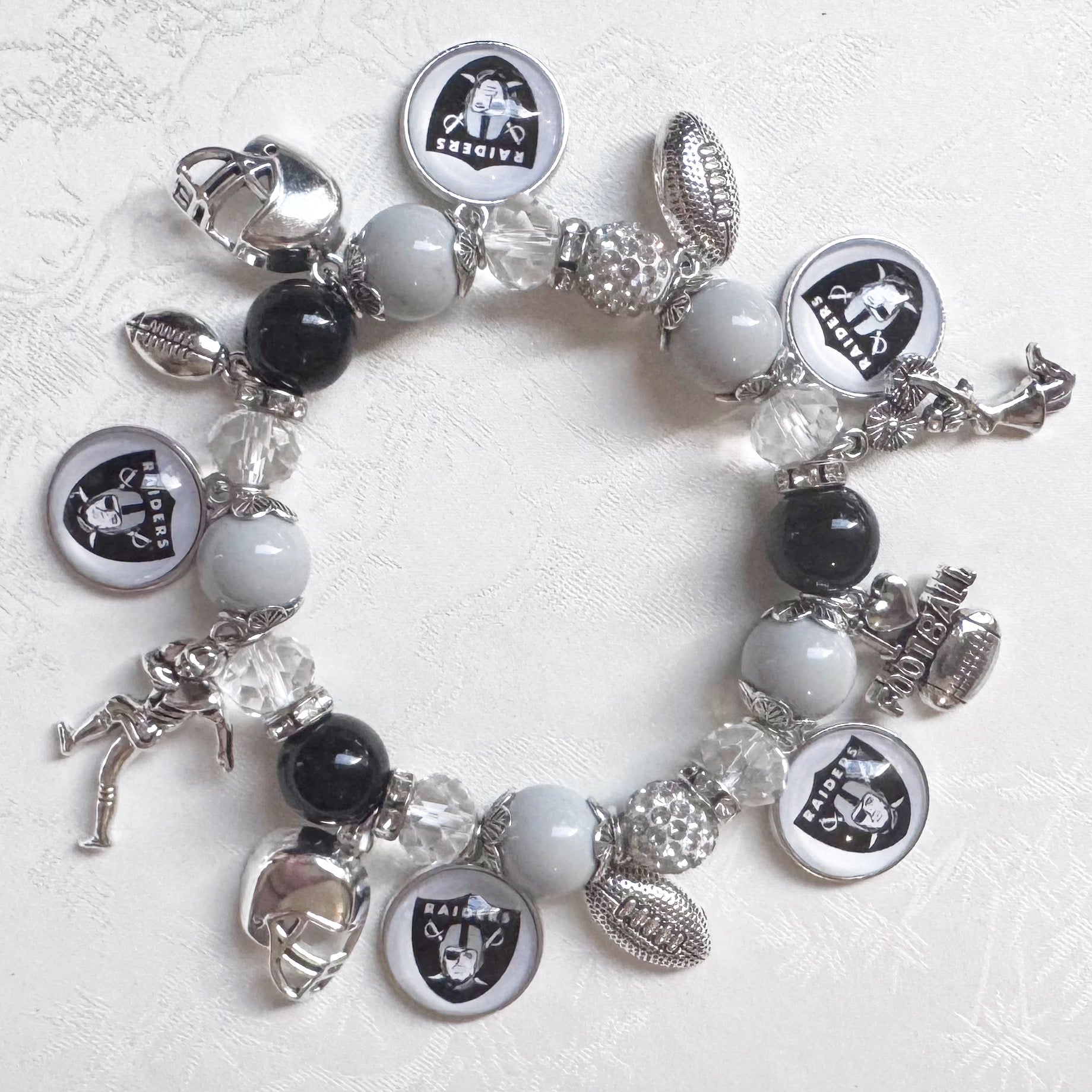 Las Vegas Raiders Charm Bracelet