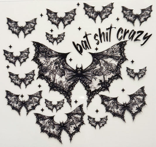 Bat Shit Crazy - UVDTF Decal - 16oz