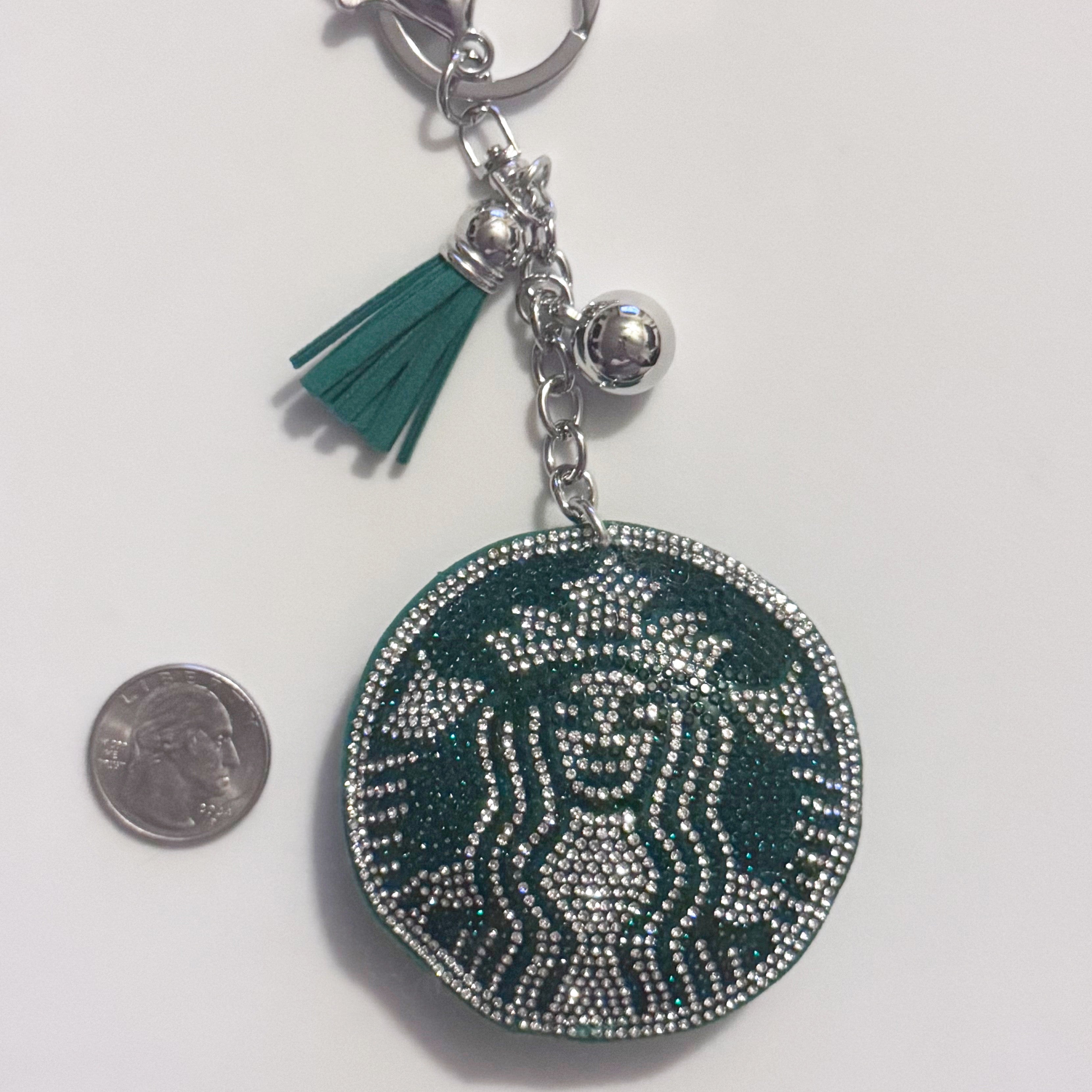 Starbies Rhinestone Keychain
