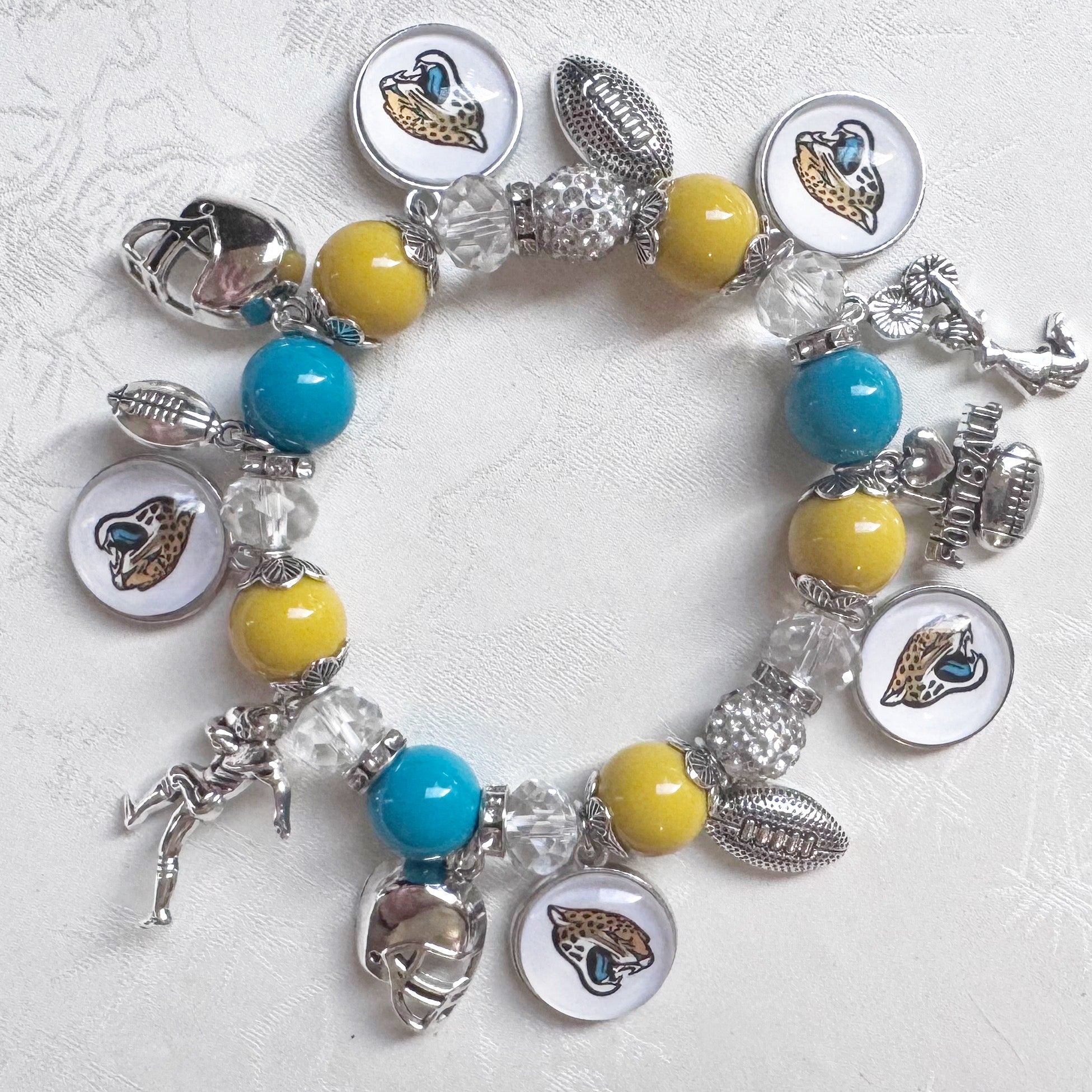 Jacksonville Jaguars Charm Bracelet