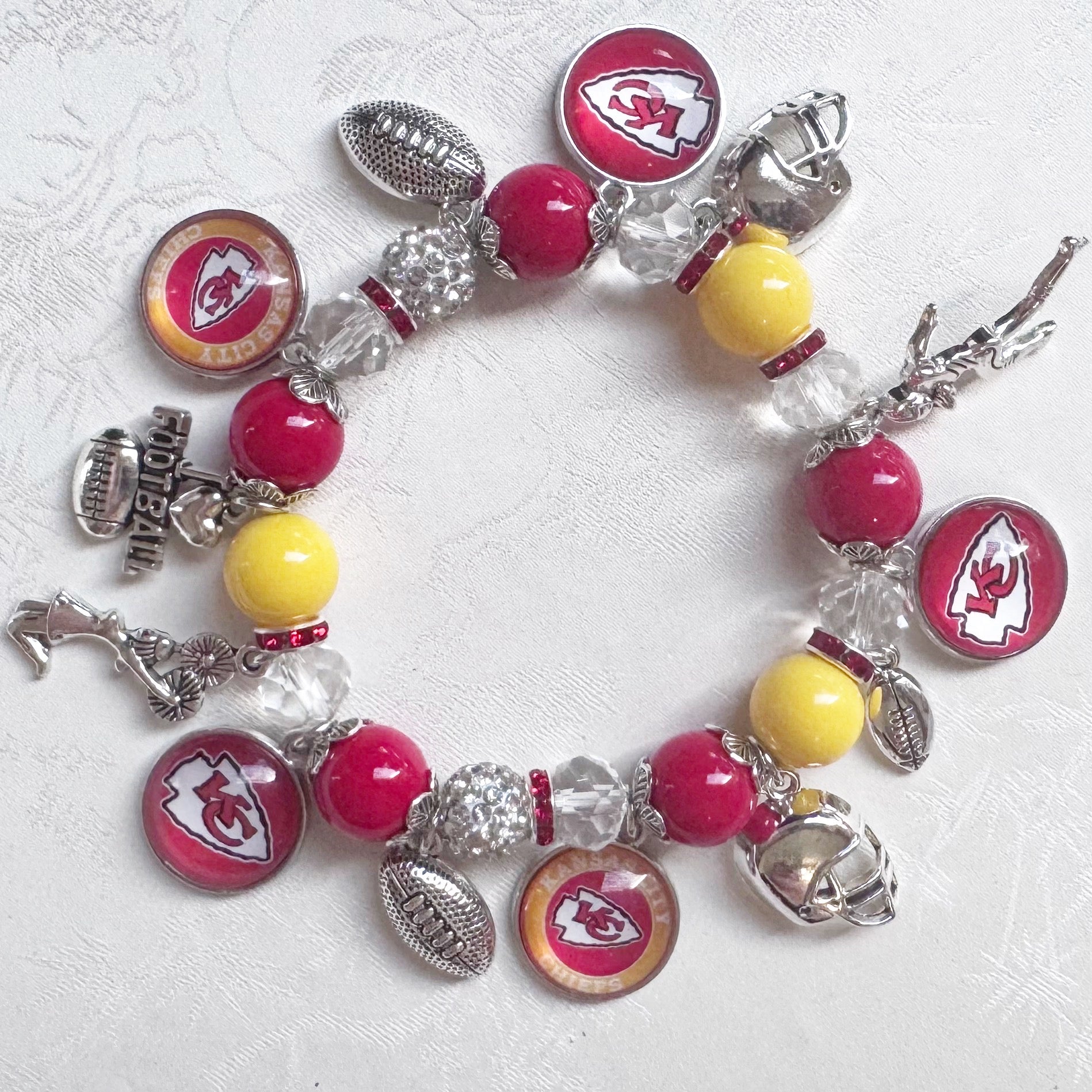 Kansas City Chiefs Charm Bracelet
