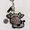 Cow Rhinestone Keychain