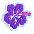 Embroidered Iron On Patch - Large Hibiscus