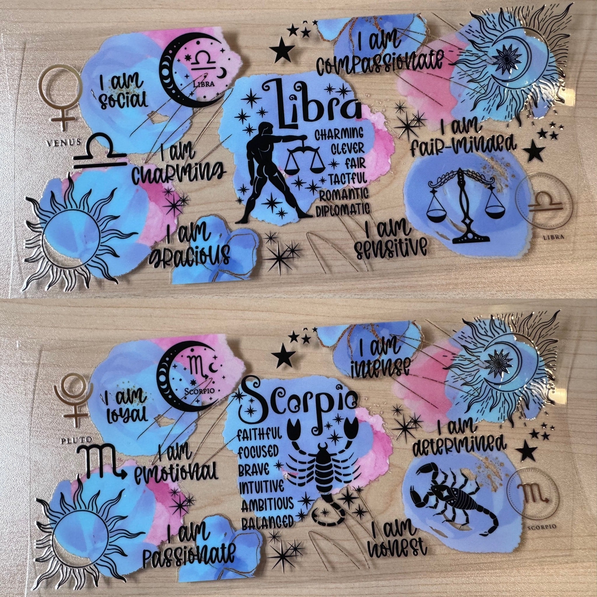 I Am Zodiac UVDTF Cup Wrap Bundle