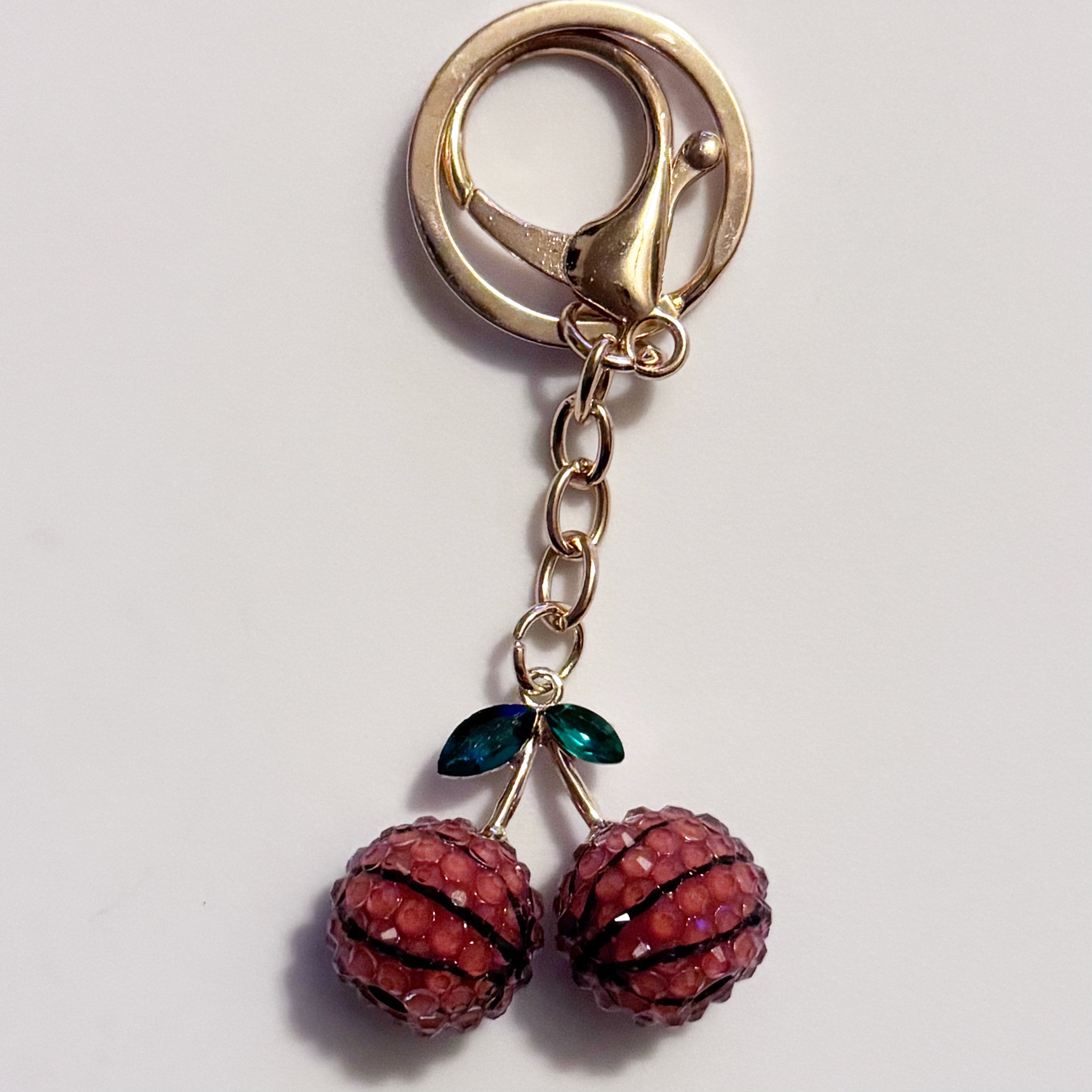Basketball Cherries Keychain