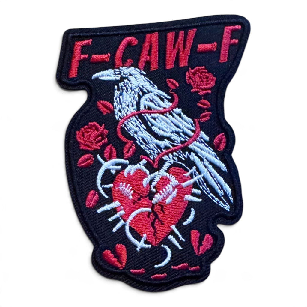 Embroidered Iron On Patch - F-Caw-F