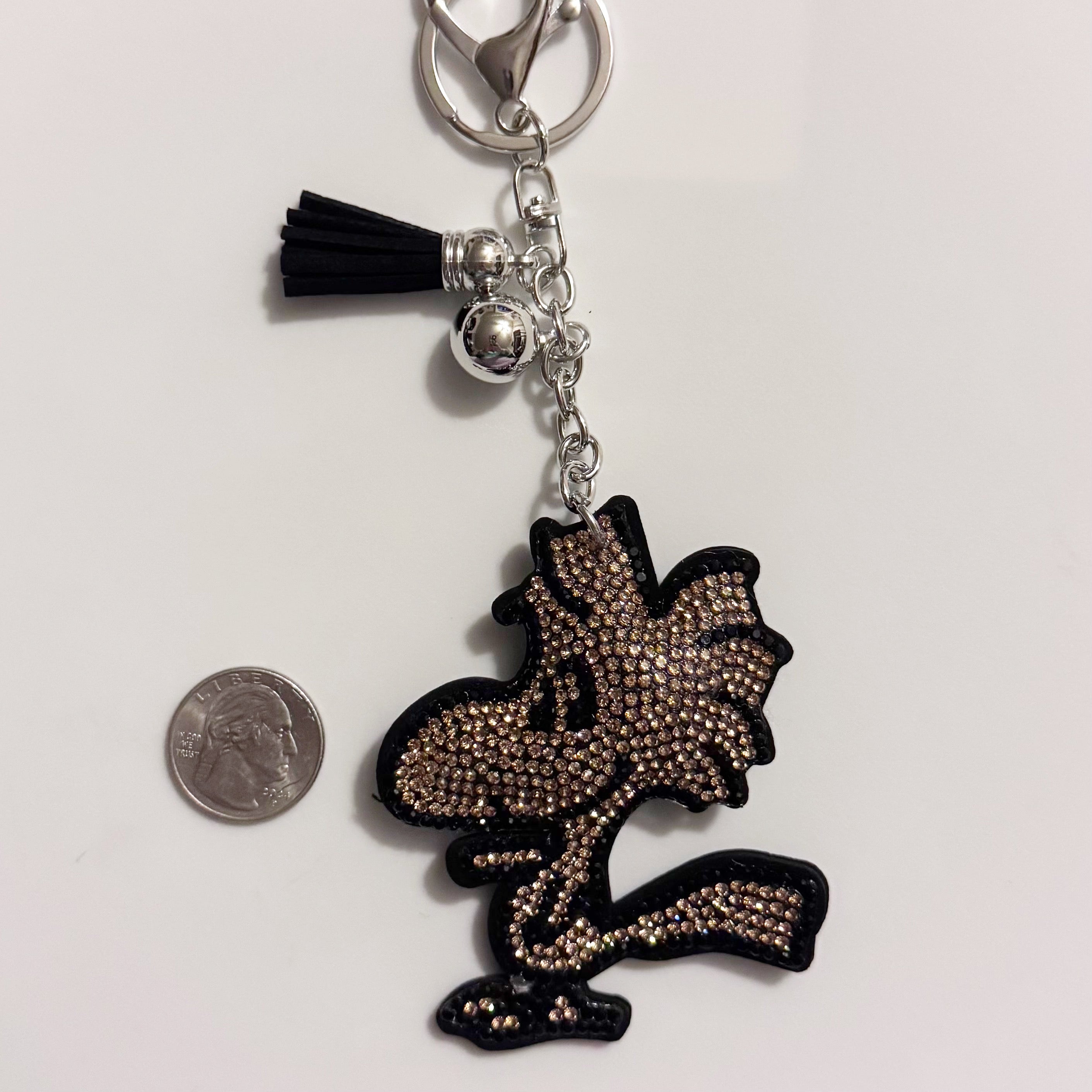 Woodstock Rhinestone Keychain