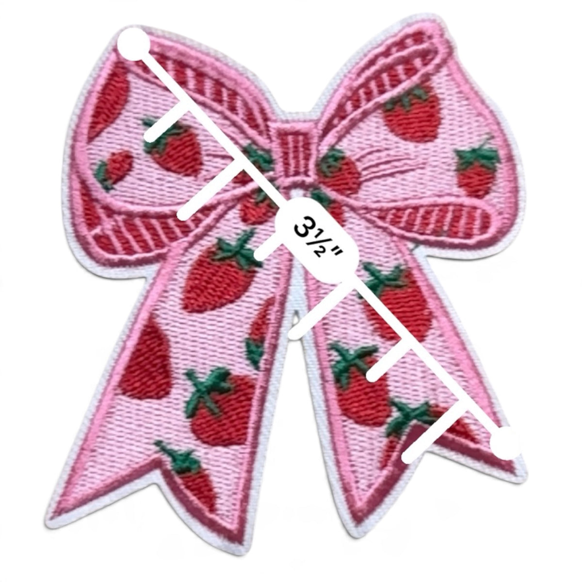 Embroidered Iron On Patch - Sweet Strawberries