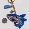 Shark Rhinestone Keychain