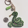 Snake Rhinestone Keychain