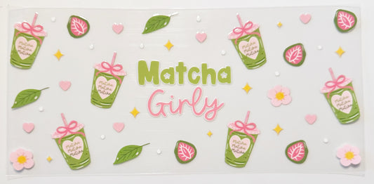 Matcha Girly - UVDTF 16oz Wrap