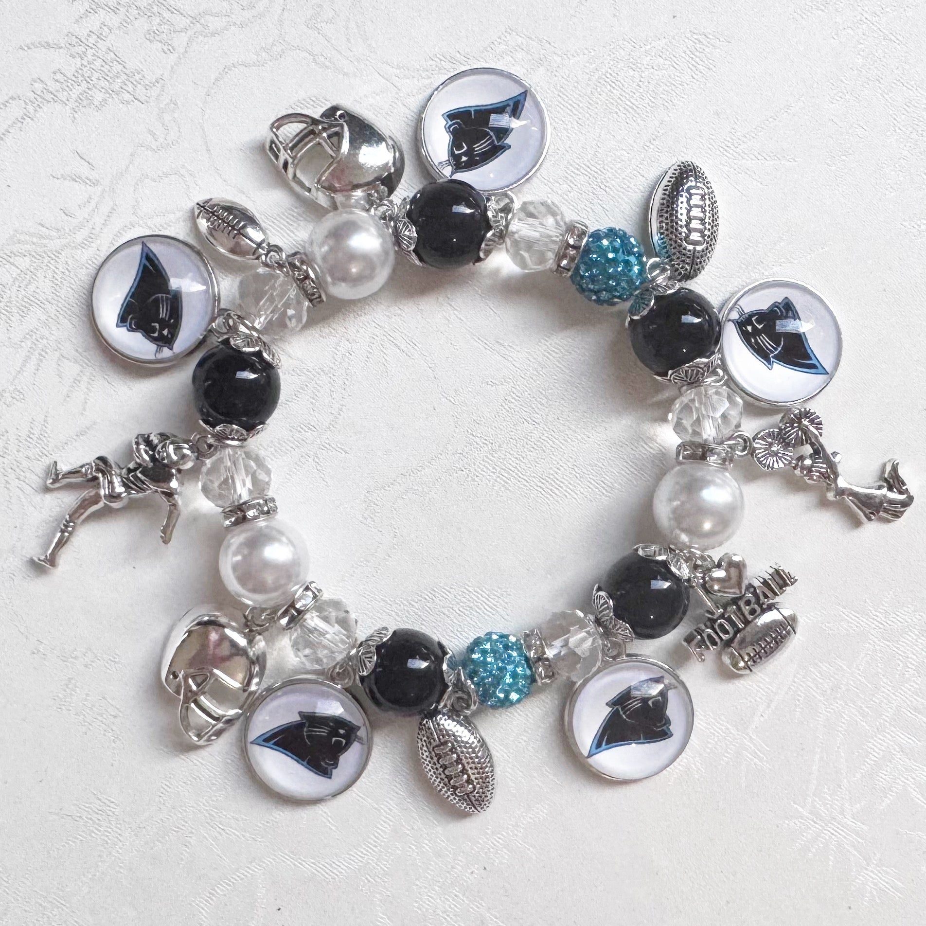 Carolina Panthers Charm Bracelet