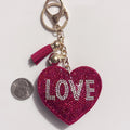 Love Rhinestone Keychain