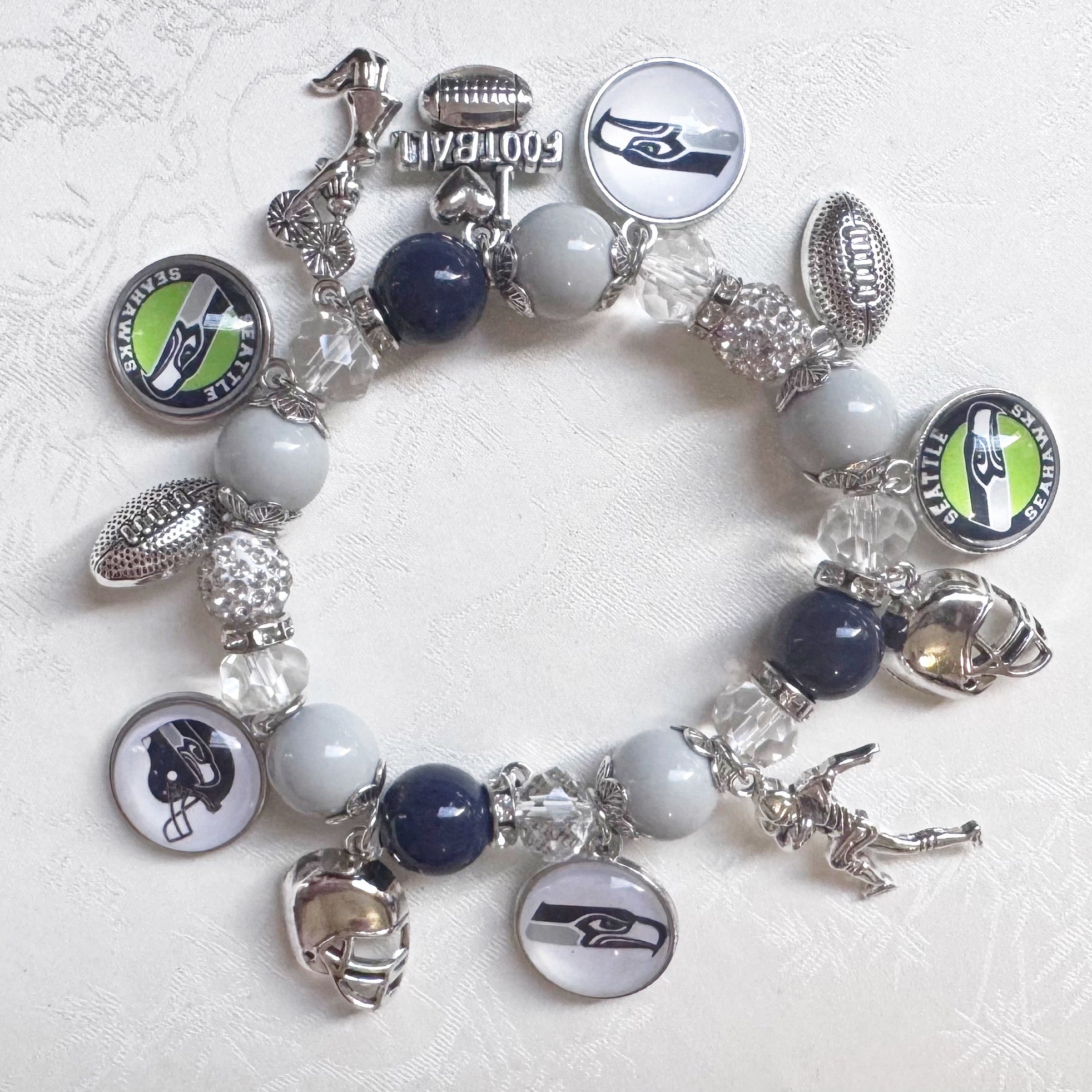 Seattle Seahawks Charm Bracelet