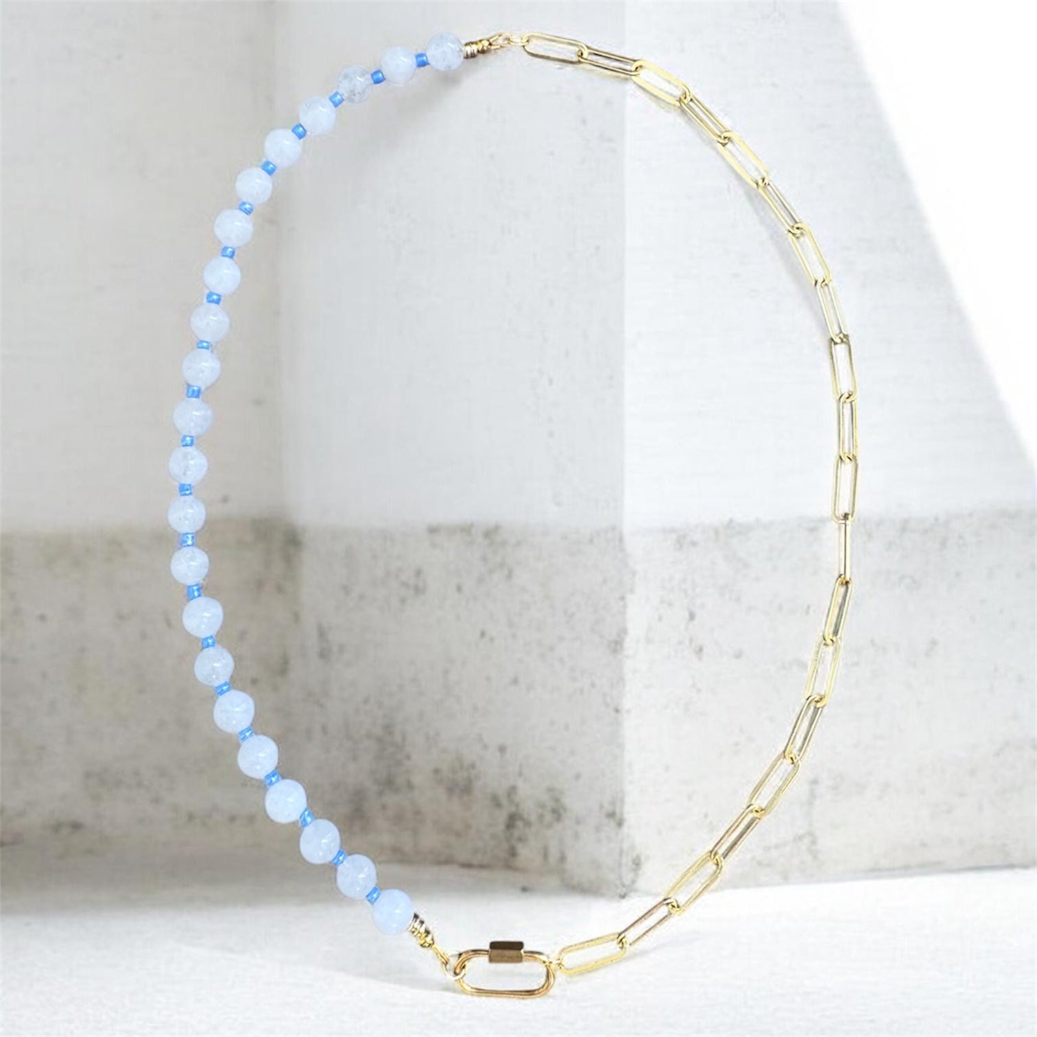 Dichotomy Necklace - Light Blue