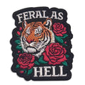 Embroidered Iron On Patch - Feral As Hell