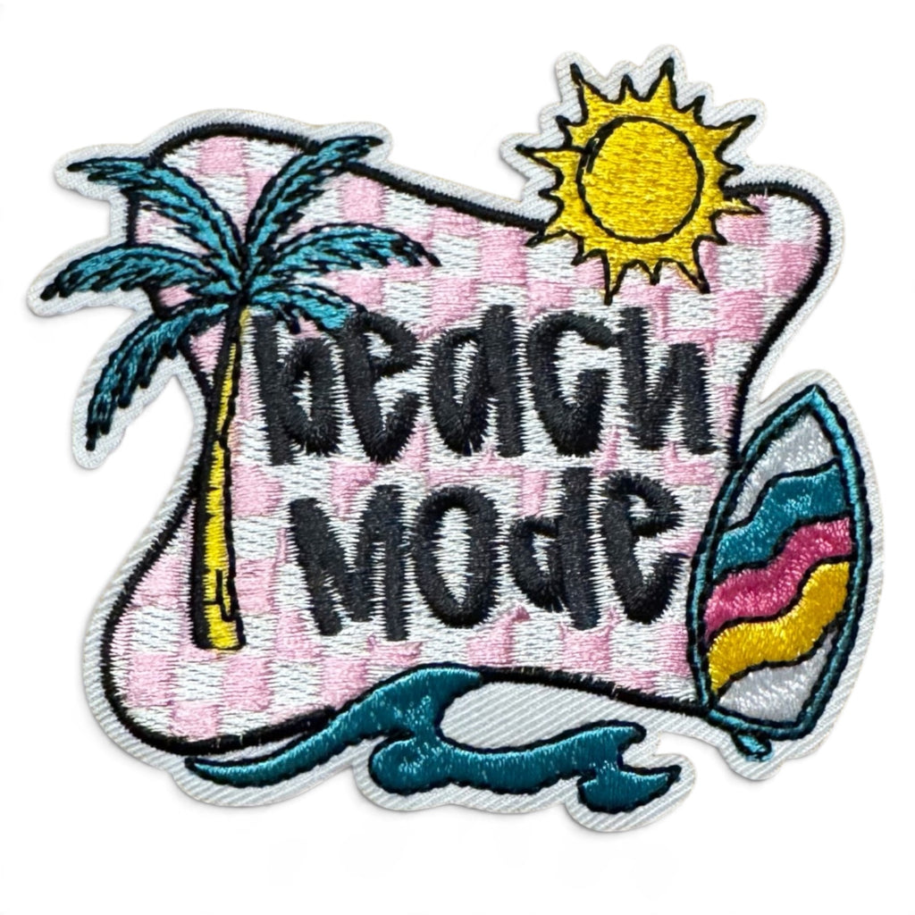 Embroidered Iron On Patch - Beach Mode