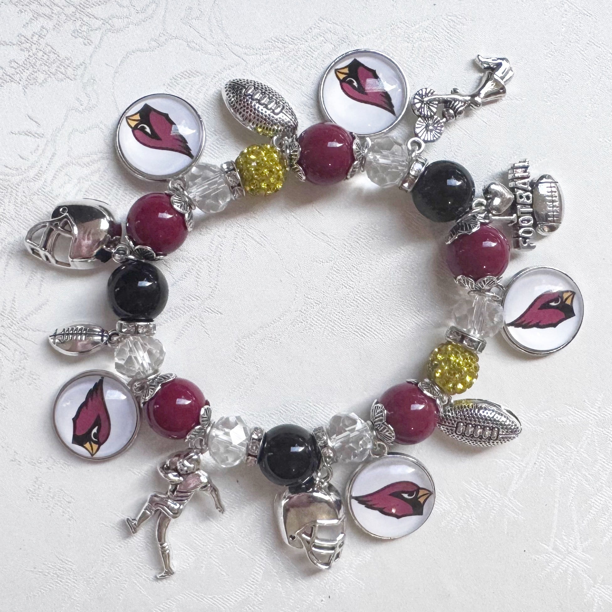 Arizona Cardinals Charm Bracelet