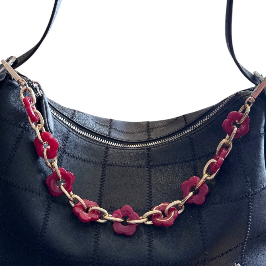Red Flower Bag Chain